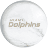 OTB NFL Miami Dolphins White Marble Bowling Ball - Image 2