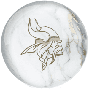 OTB NFL Minnesota Vikings White Marble Bowling Ball