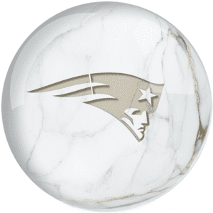 OTB NFL New England Patriots White Marble Bowling Ball