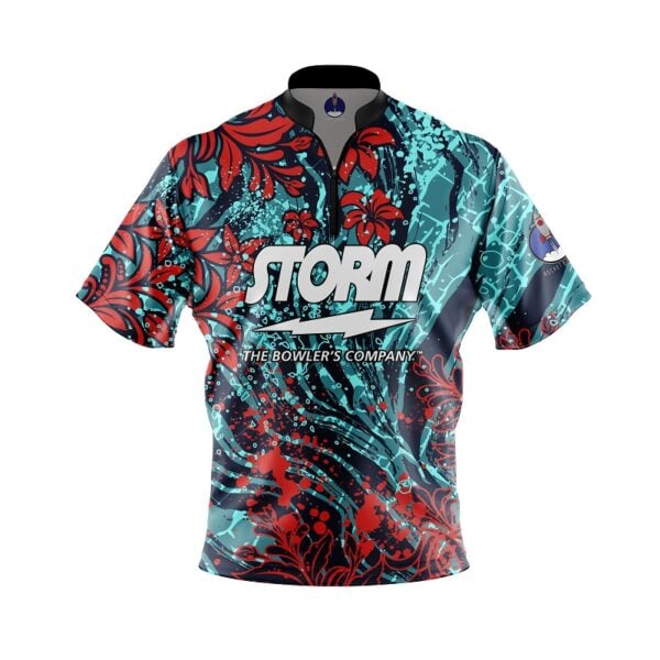 Storm Sea Bloom Xpress Ship Rocket Bowling Jersey