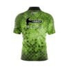 Hammer Green Expression Quick Ship CoolWick Sash Zip Bowling Jersey - Image 2