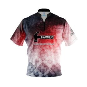 Hammer Enigma Quick Ship CoolWick Sash Zip Bowling Jersey