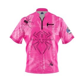 Hammer Black Widow Pink Grunge Xpress Ship Rocket Bowling Jersey