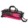 KR Fast 3 Ball Slim Triple Roller Pink Ribbons Bowling Bag