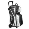 KR Strikeforce Drive 3 Ball Triple Roller Black White Bowling Bag - Image 2