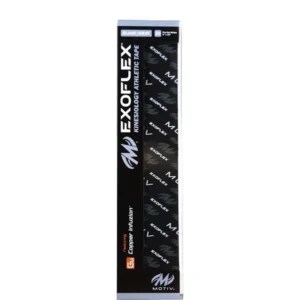 Motiv ExoFlex Kinesiology Tape Pre Cut Black Gray