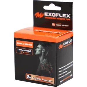 Motiv ExoFlex Kinesiology Tape Roll Black Orange