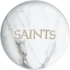 OTB NFL New Orleans Saints White Marble Bowling Ball - Image 2