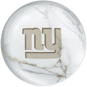 OTB NFL New York Giants White Marble Bowling Ball