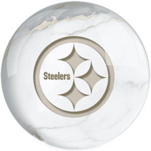 OTB NFL Pittsburgh Steelers White Marble Bowling Ball