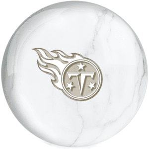 OTB NFL Tennessee Titans White Marble Bowling Ball