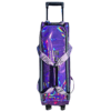 Epic 3 Ball Flash Triple Tote Deluxe Purple Holo With Pouch Bowling Bag - Image 3