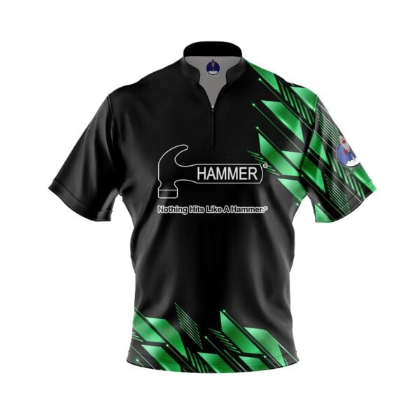 Hammer Green Lux Xpress Ship Rocket Bowling Jersey