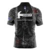 Hammer Black Widow Black Grey Grunge Xpress Ship Rocket Bowling Jersey - Image 2