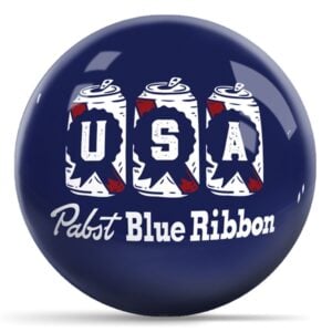 OnTheBall Pabst Beer USA Cans Bowling Ball