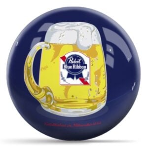 OnTheBall Pabst Blue Ribbon Beer Mug Bowling Ball