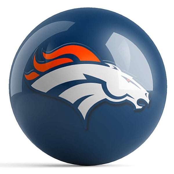 OTB NFL Denver Broncos Team Logo Bowling Ball
