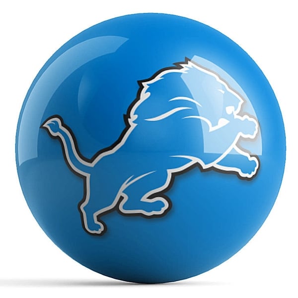 OTB NFL Detroit Lions Team Logo Bowling Ball