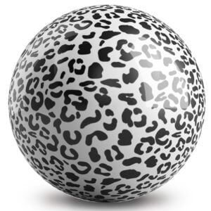 OnTheBall White Leopard Bowling Ball