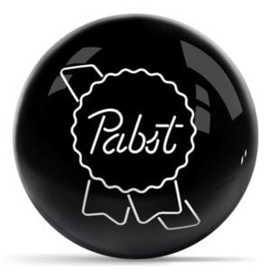 OnTheBall Pabst Logo Black Bowling Ball