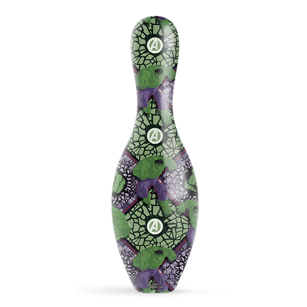 Marvel Avengers Hulk Pattern Bowling Pin