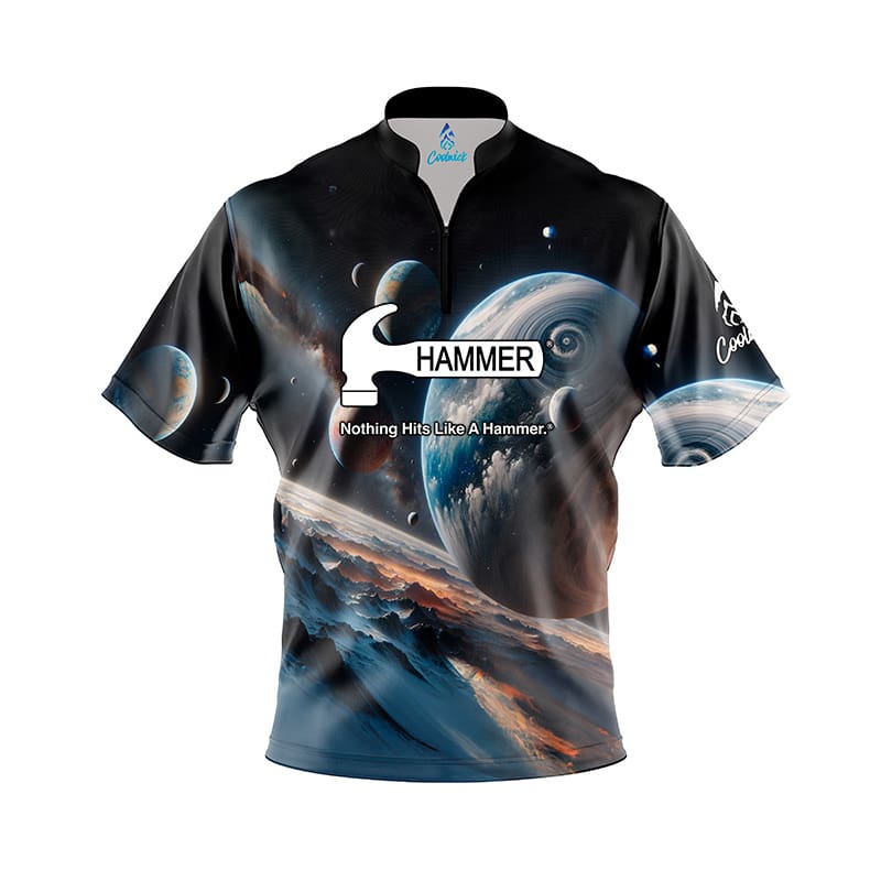 Hammer Artificial Quick Ship CoolWick Sash Zip Bowling Jersey