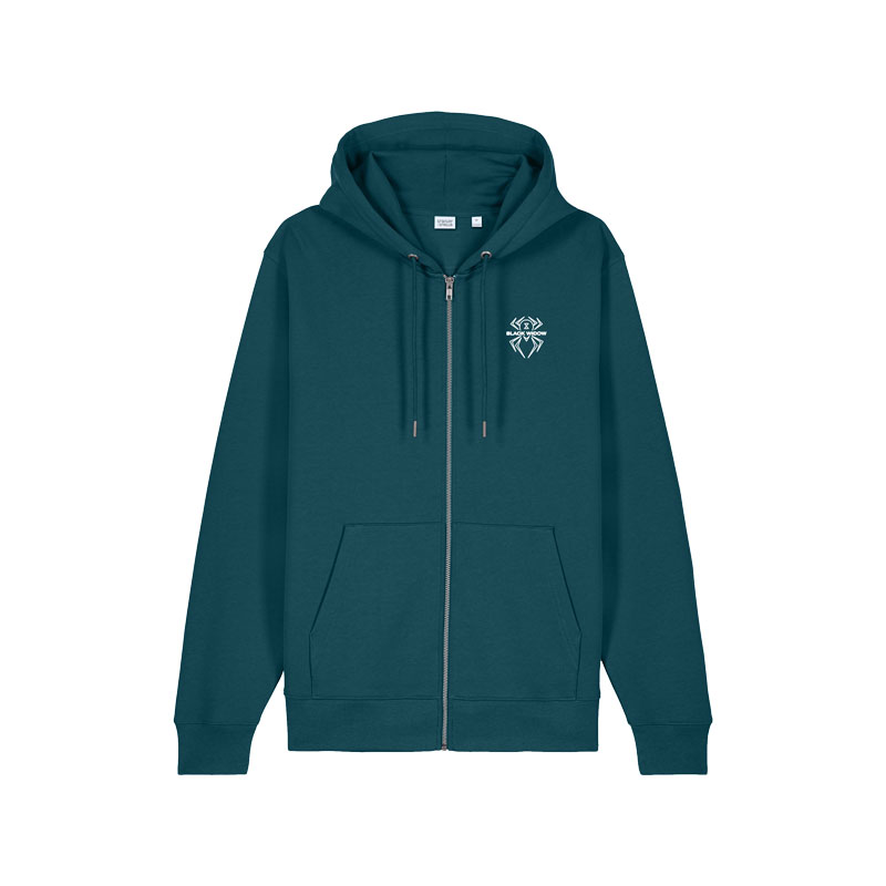 Black Widow Comfort Men’s Bowling Full-Zip Hoodie