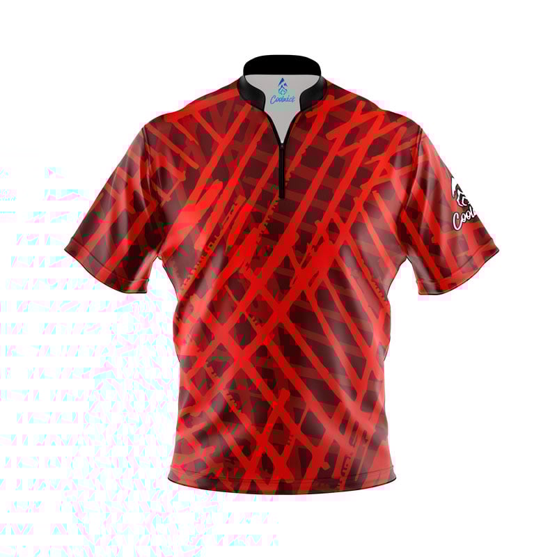 Prickled Stripes Fast Track CoolWick Bowling Jersey