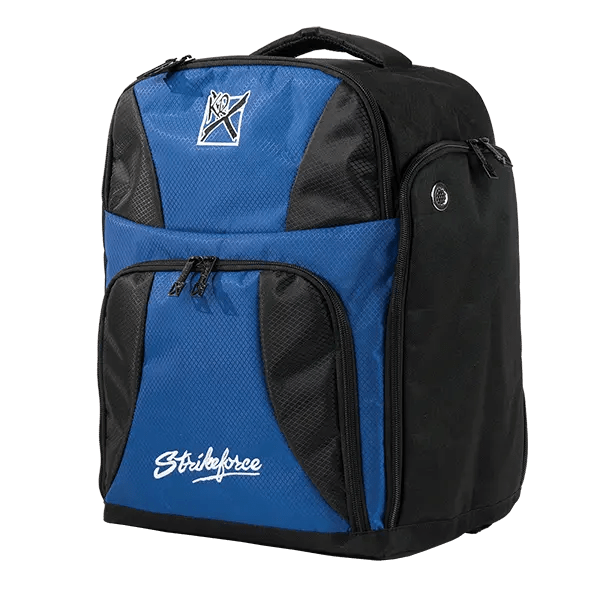 KR Strikeforce Single Ball & Shoe Royal Blue Backpack Bowling Bag