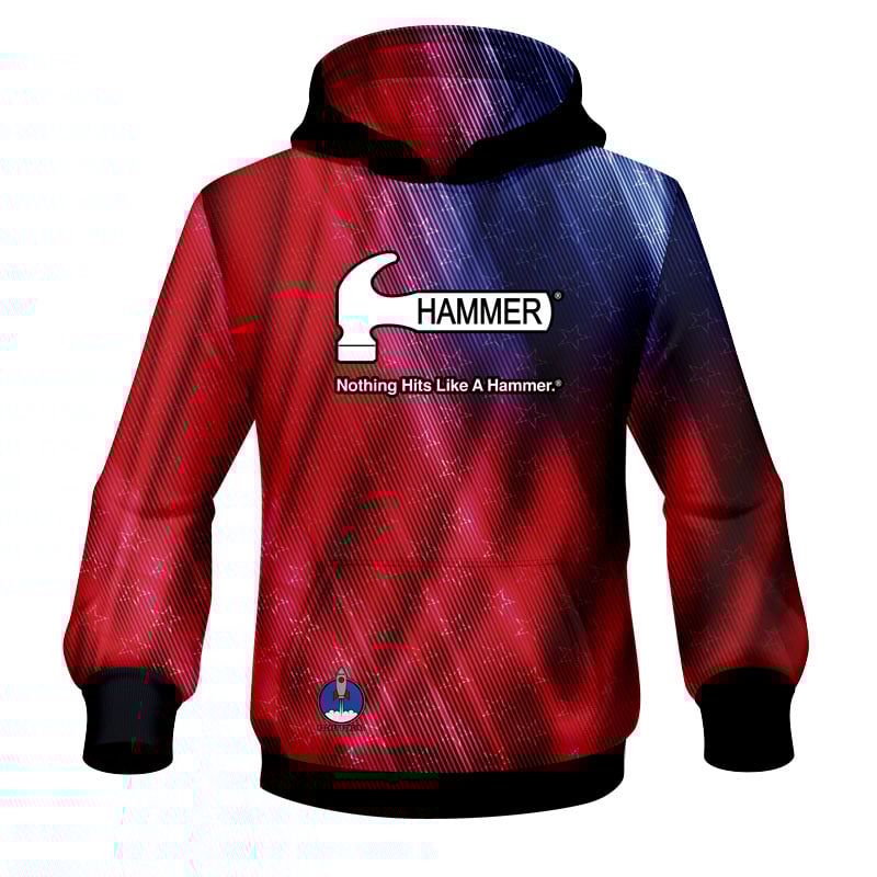 Hammer Stars & Strikes Rocket Dye-Sub Bowling Hoodie
