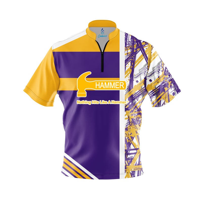 Hammer Mamba Quick Ship CoolWick Sash Zip Bowling Jersey