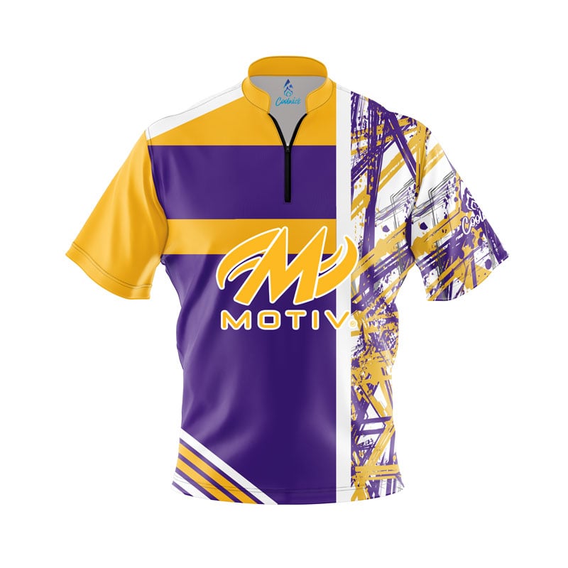 Motiv Mamba Quick Ship CoolWick Sash Zip Bowling Jersey
