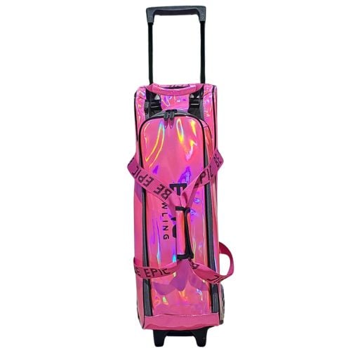 Epic 3 Ball Flash Triple Tote Deluxe Hot Pink Holo With Pouch