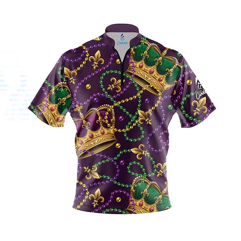 Mardi Gras Fast Track CoolWick Bowling Jersey