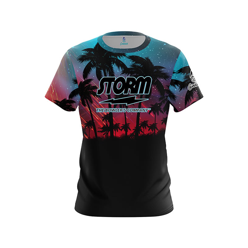 Tropical Lights Semi-Custom CoolWick Bowling Jersey - Storm Bowling