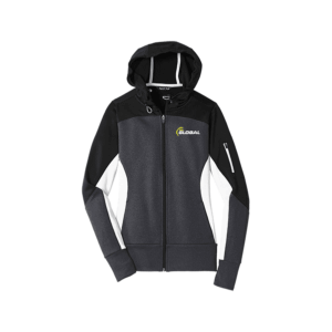 900 Global Women's Fleece Bounty Colorblock Full Zip Hooded Jacket