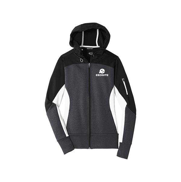 Ebonite Women's Fleece Werewolf Colorblock Full Zip Hooded Jacket