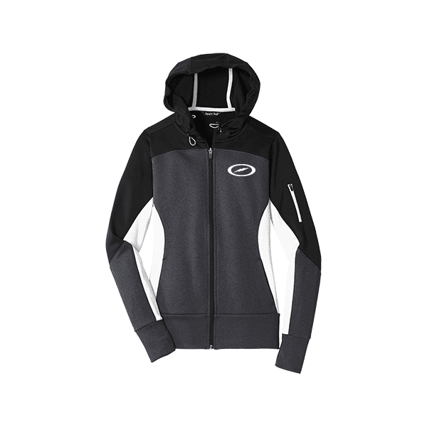 Storm Women's Fleece Code Colorblock Full Zip Hooded Jacket