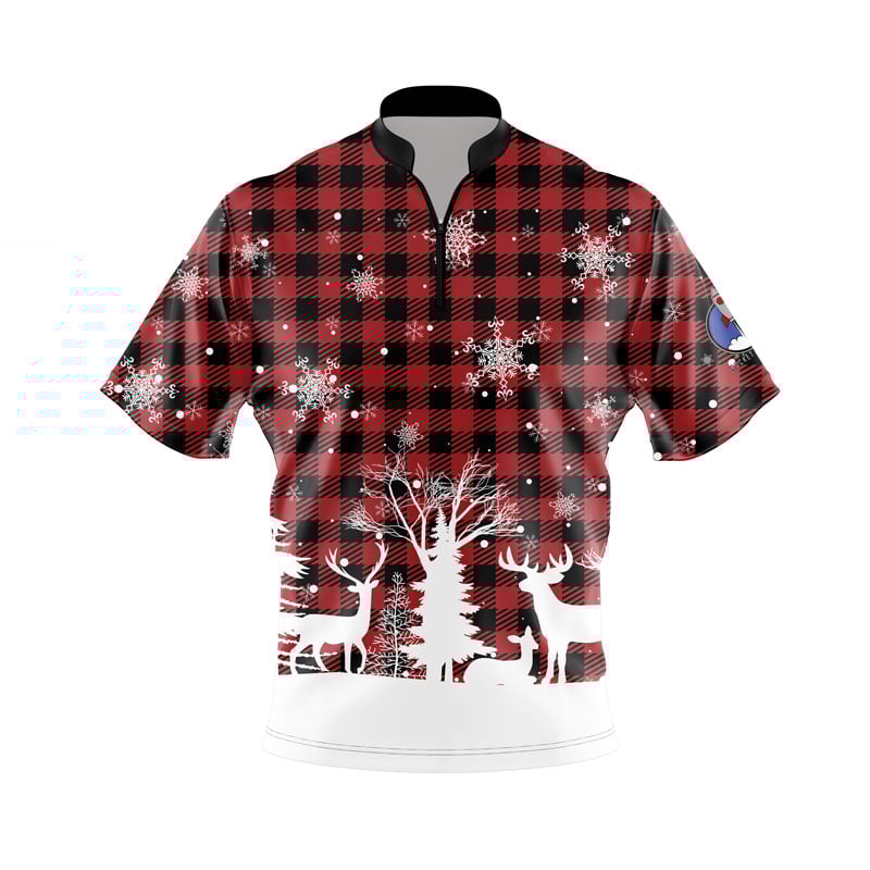 Plain Snowy Plaid Xpress Ship Rocket Bowling Jersey