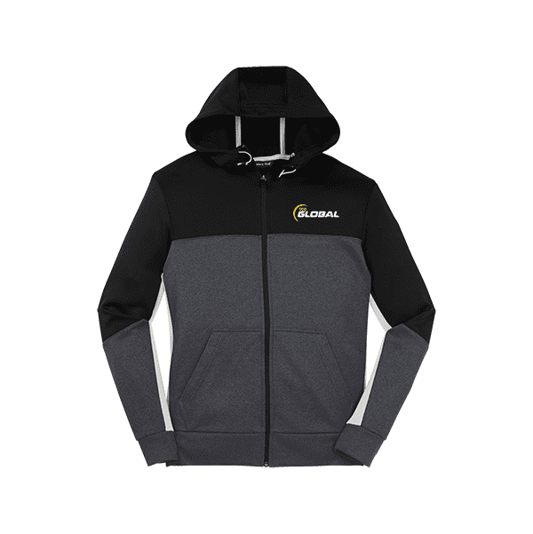 900 Global Men's Fleece Colorblock Full Zip Hooded Jacket