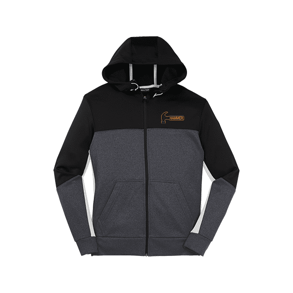 Hammer Men's Fleece Colorblock Full Zip Hooded Jacket