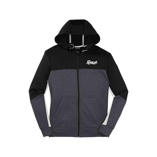 Radical Men's Fleece Colorblock Full Zip Hooded Jacket