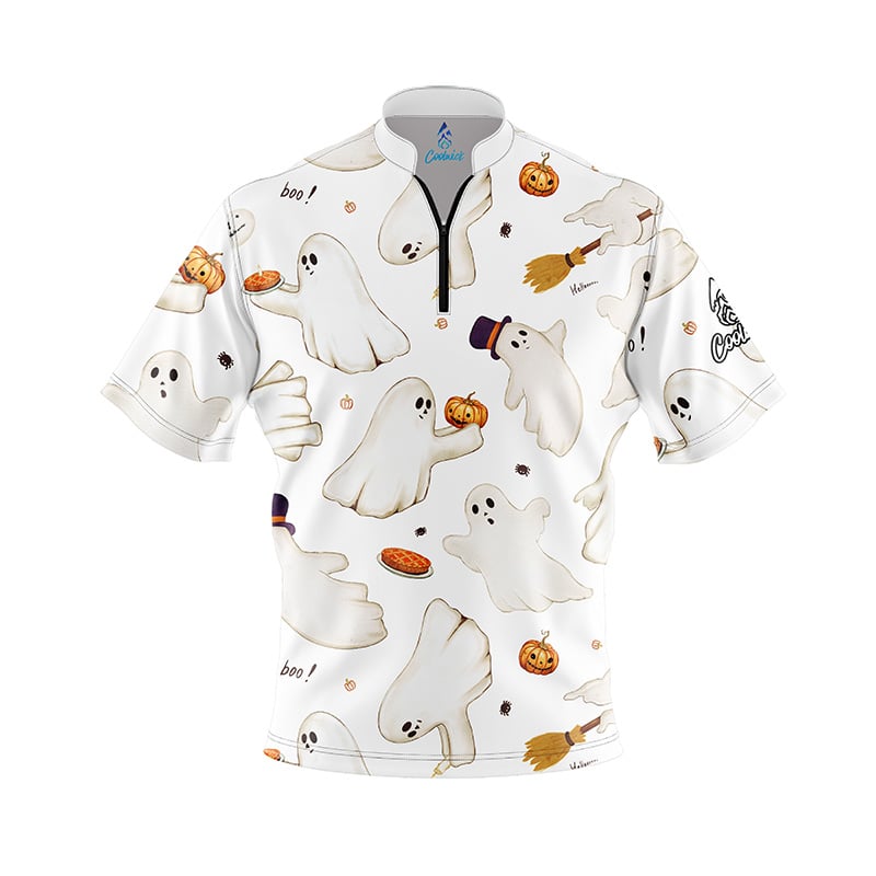 Spooky Ghosts Fast Track CoolWick Bowling Jersey