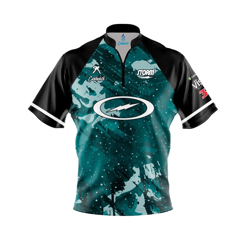 Storm Belmo Bolt Storming Teal Fast Track CoolWick Bowling Jersey