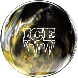 Storm Ice Black White Gold Bowling Ball
