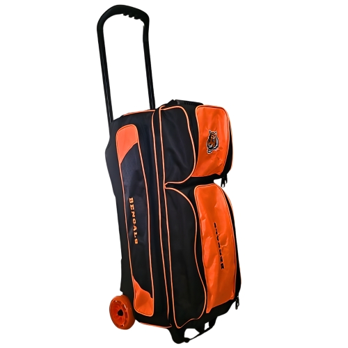 KR Cincinnati Bengals Premium 3 Ball Triple Roller NFL Bowling Bag