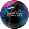 Epic Unruly Aqua Coral Graphite Urethane Bowling Ball - Image 3