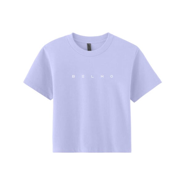 Belmo Embroidered Heavyweight Women's Boxy Crop Tee