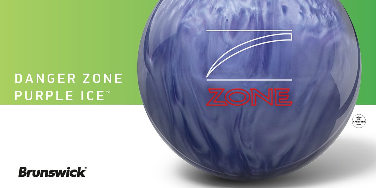 Brunswick Danger Zone Purple Ice Bowling Ball