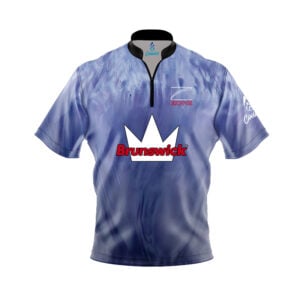 Brunswick Danger Zone Purple Ice Fast Track CoolWick Bowling Jersey